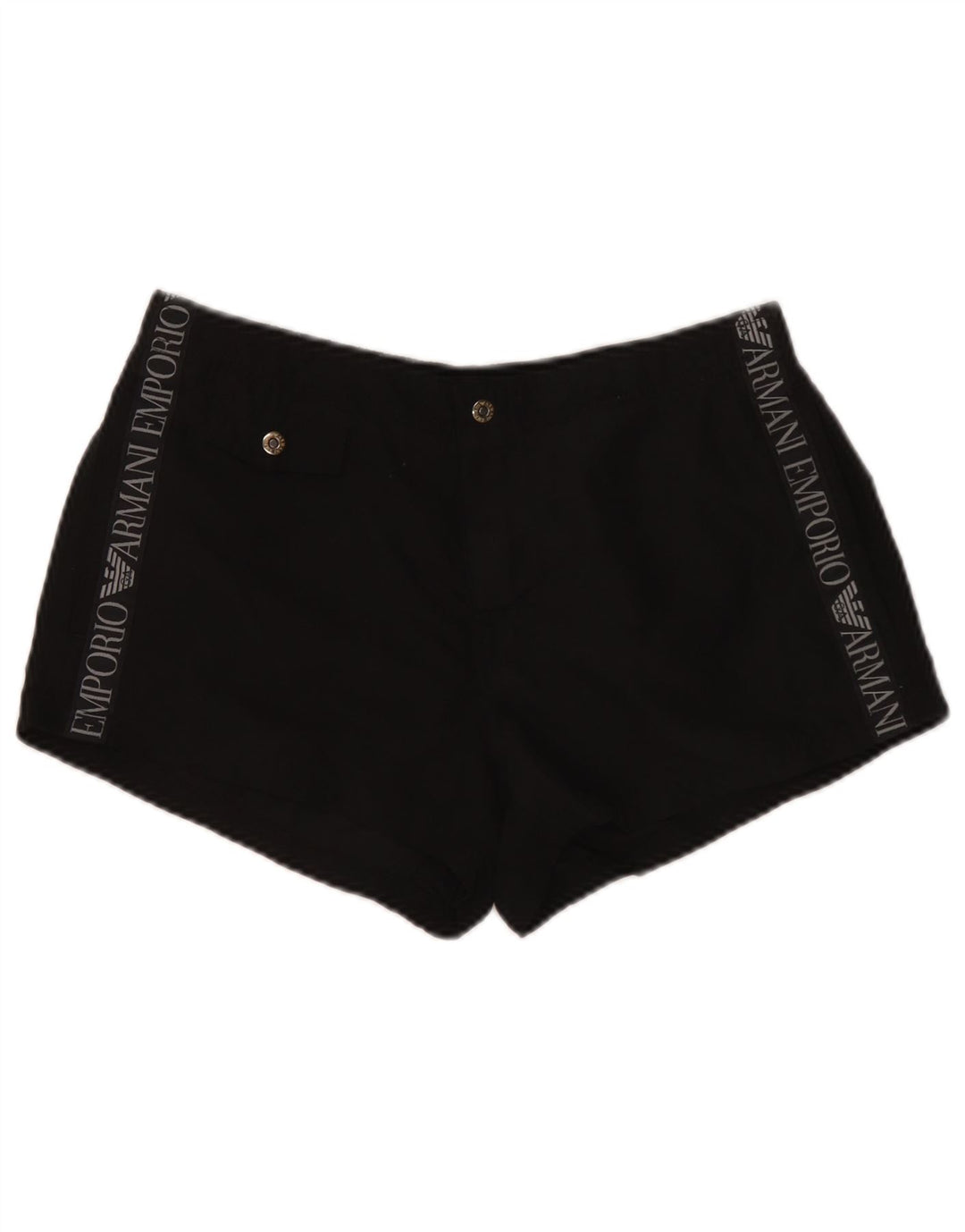Emporio Armani Женские повседневные шорты с рисунком W30, средний черный, полиэстер