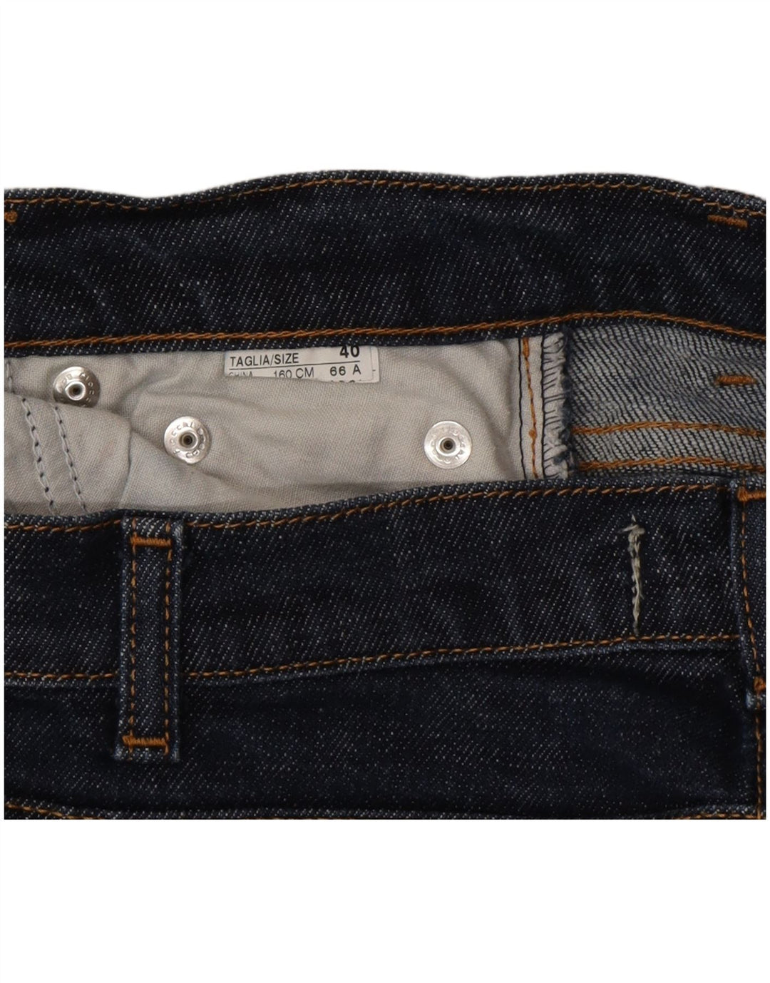 Женские укороченные джинсы Benetton IT 40 Small W26 L25 Темно-синие