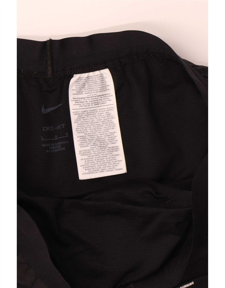 Мужские спортивные шорты Nike Dri Fit, большие черные, полиэстер