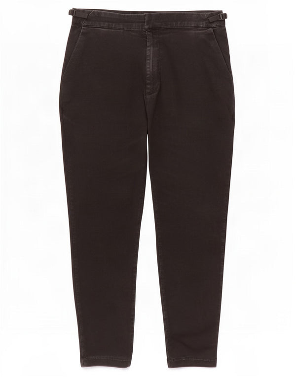 Женские зауженные укороченные брюки Zara, большие W32 L24, черные