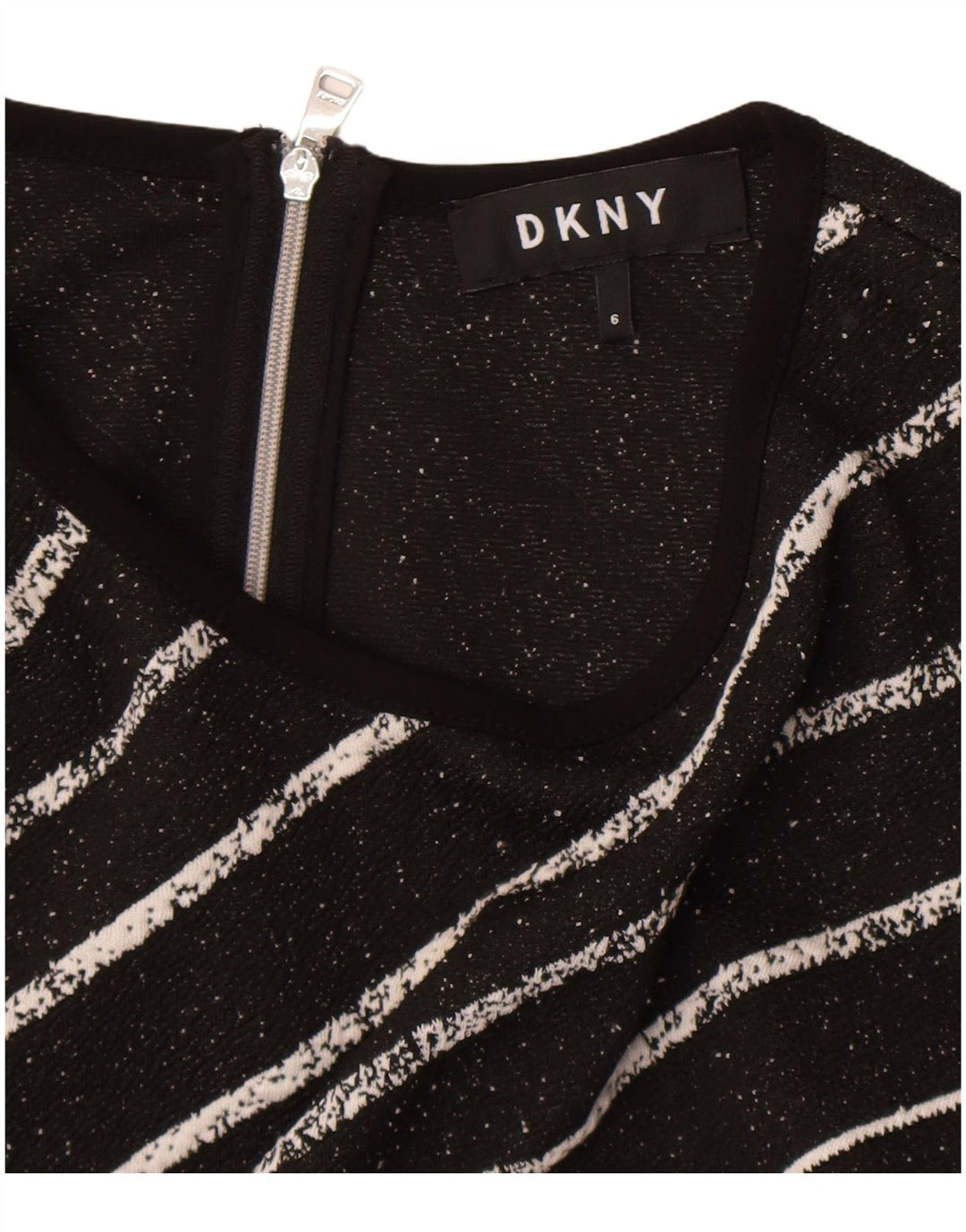 Женское платье-футляр без рукавов Dkny США 6, средний размер, черная полоска