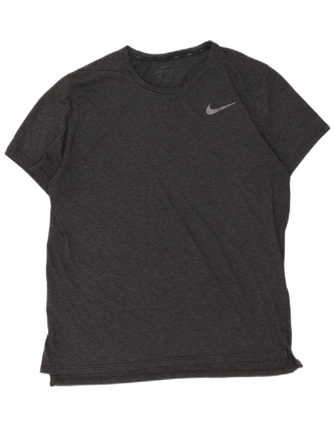 Мужская футболка Nike Dri Fit из полиэстера среднего серого цвета