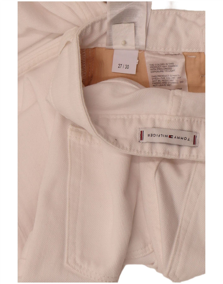 Женские прямые джинсы Tommy Hilfiger W27 L30, белый хлопок