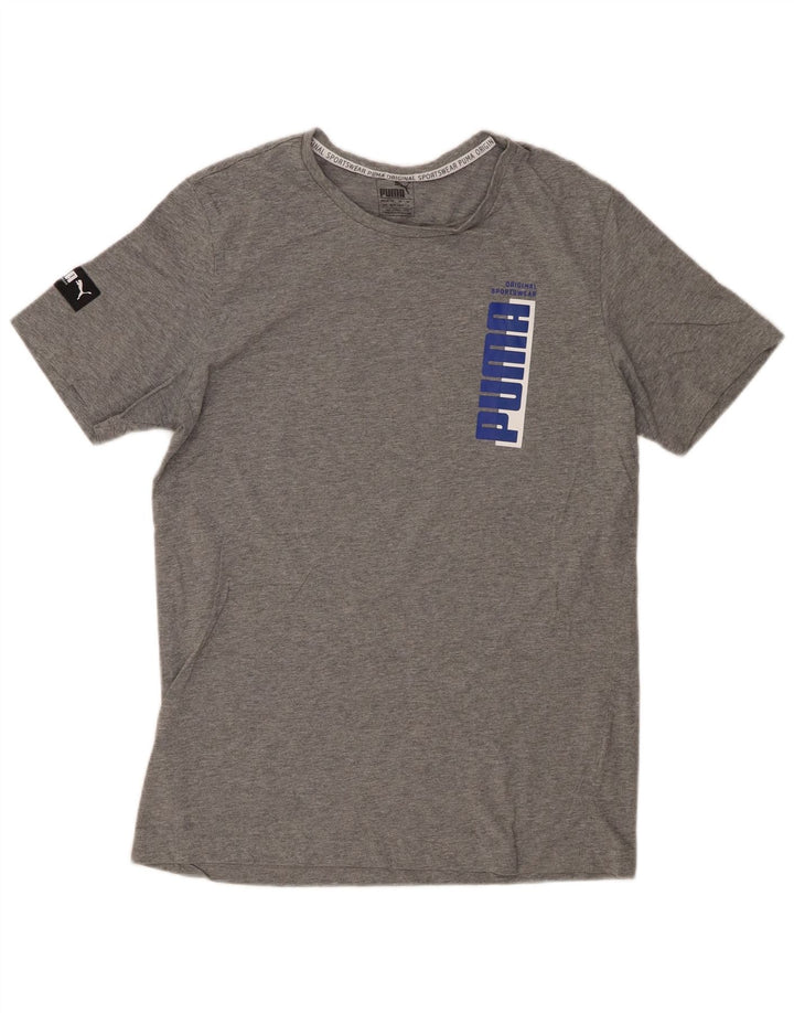 Мужская футболка с рисунком PUMA, средний серый