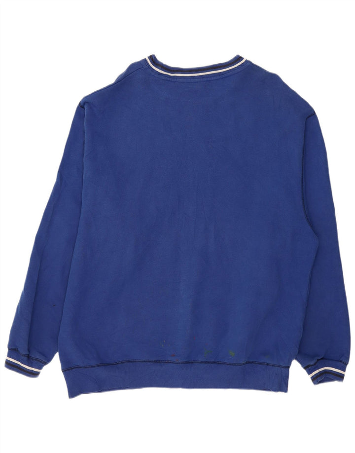Мужской свитшот с рисунком FILA 2XL, синий хлопок