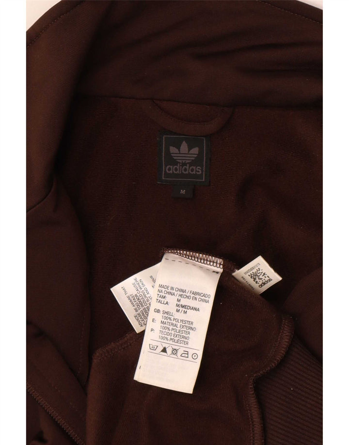 Мужская спортивная куртка Adidas среднего размера из полиэстера коричневого цвета