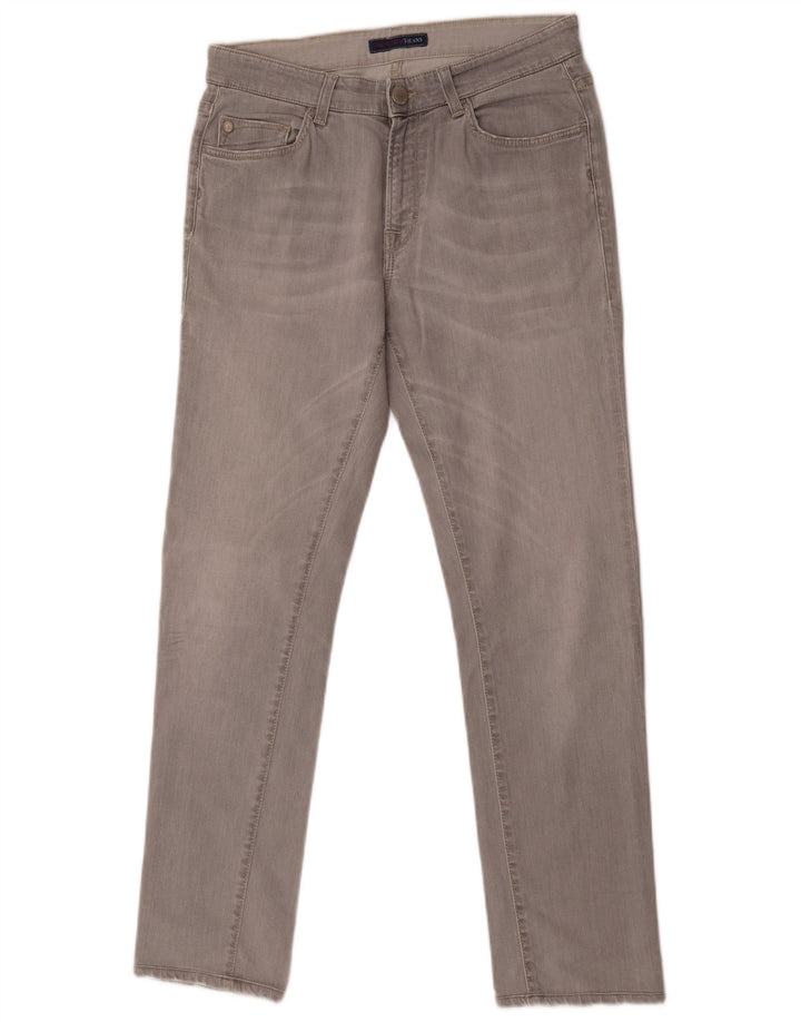 Мужские узкие джинсы Trussardi W29 L30 серые, хлопок