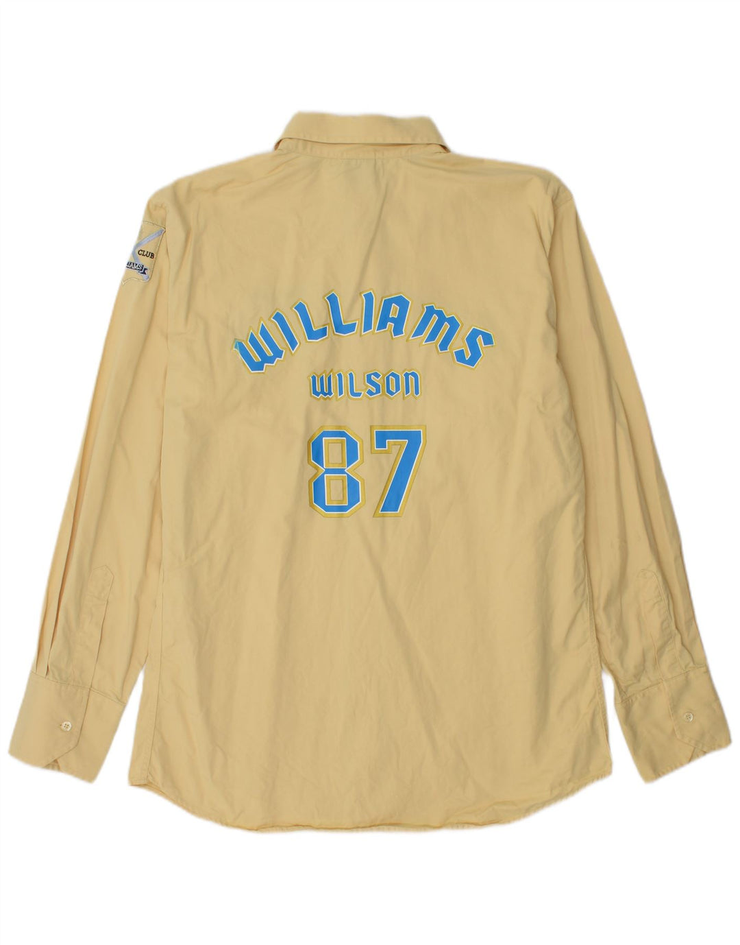Мужская рубашка с рисунком Williams Wilson XL, желтый хлопок