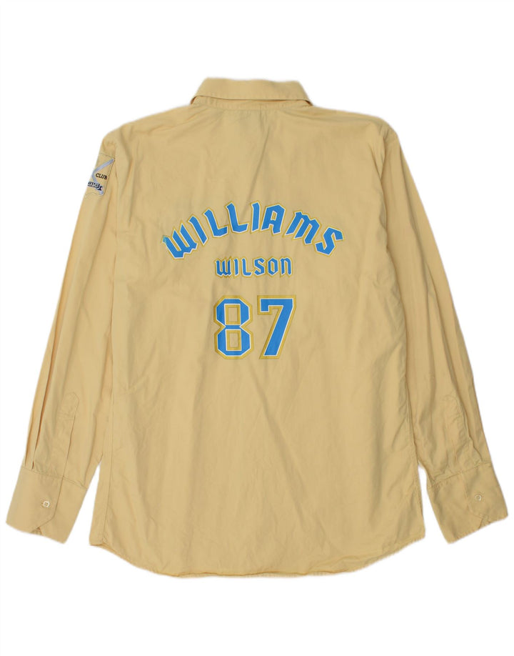 Мужская рубашка с рисунком Williams Wilson XL, желтый хлопок