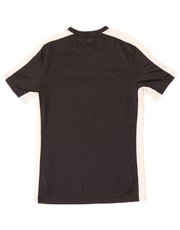 Женская футболка Nike Dri Fit Slim Top UK 12, средний черный цвет с блоками