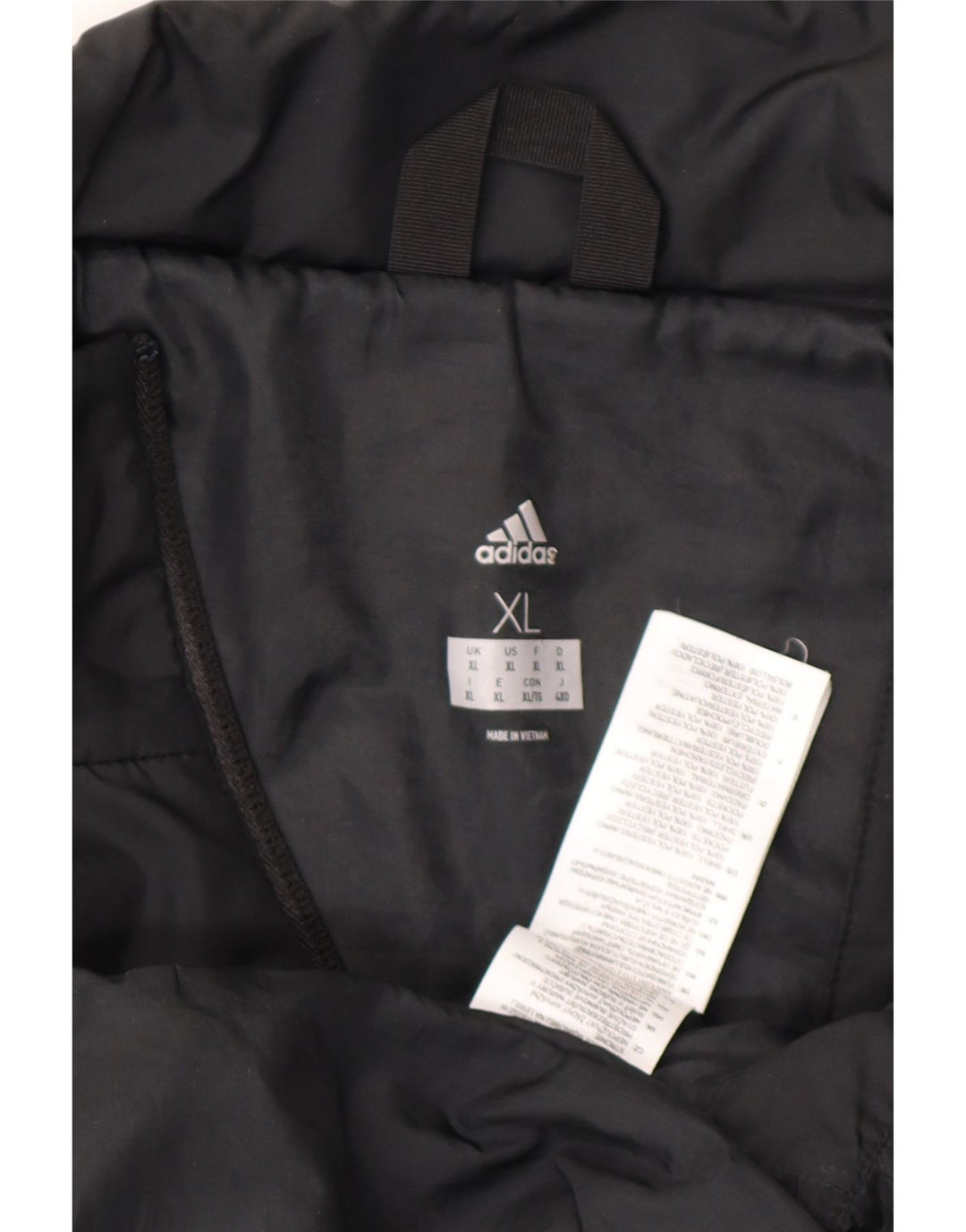 Мужская стеганая куртка ADIDAS UK 42 XL, черный полиэстер