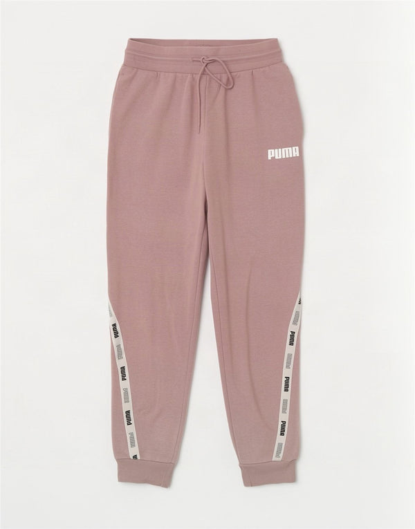Женские спортивные брюки с графическим рисунком Puma, джоггеры, Великобритания, 10 маленьких розовых цветов с цветными блоками