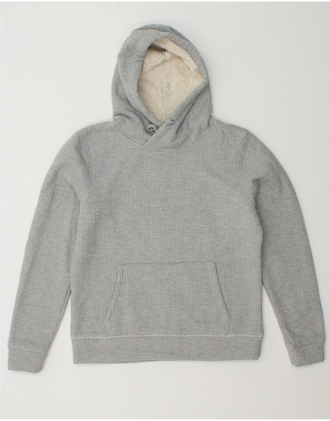 WEIRD FISH Womens Hoodie Jumper UK 12 Medium Grey Polyester Vintage Weird Fish and Second-Hand Weird Fish from Messina Hembry 