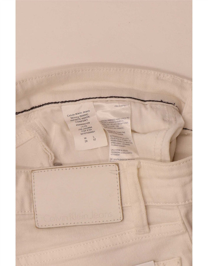 Женские джинсы скинни Calvin Klein W28 L28 белые