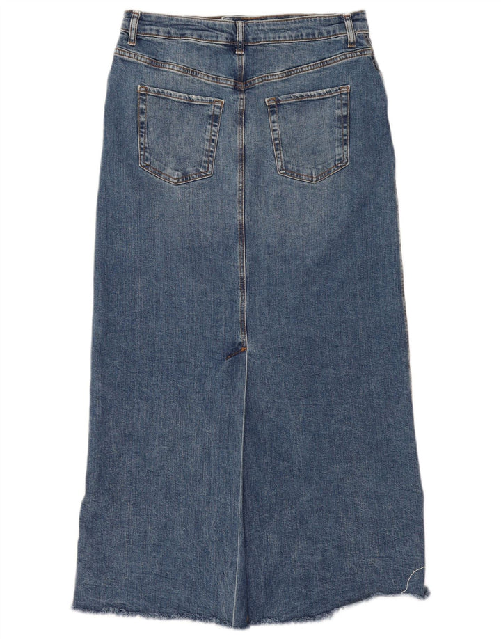 Женская джинсовая юбка Zara XL W32 Синяя