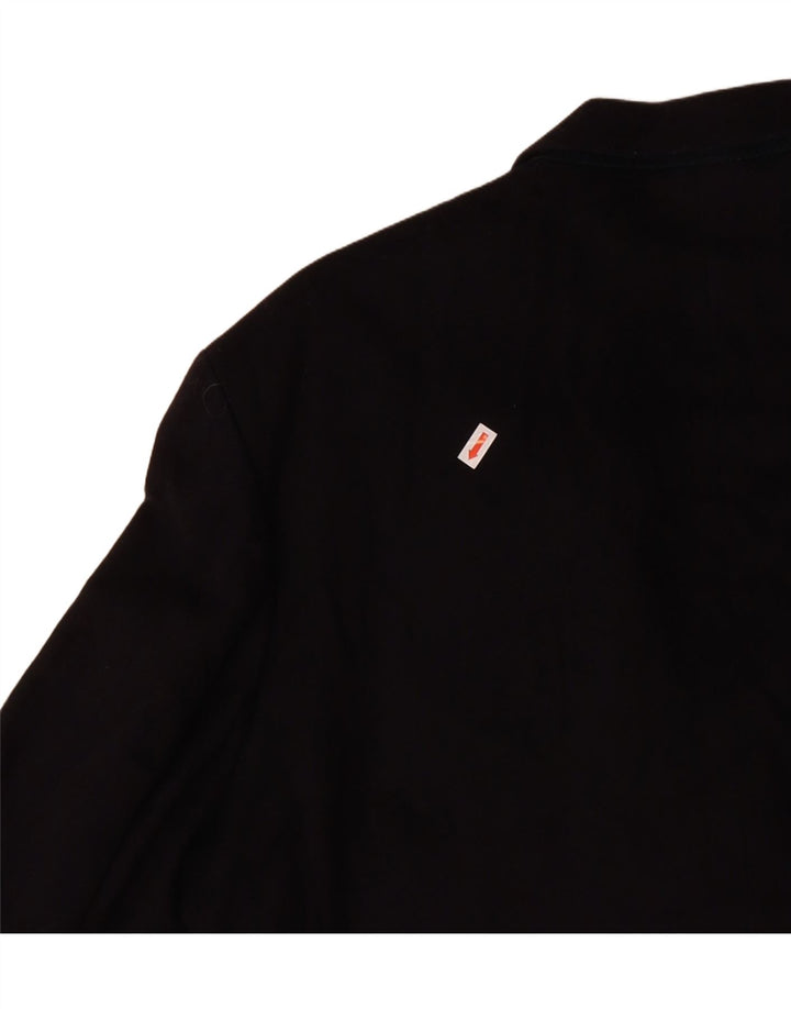 PIERRE CARDIN Mens 2 Button Blazer Jacket UK 38 Medium Black New Wool Vintage Pierre Cardin and Second-Hand Pierre Cardin from Messina Hembry 