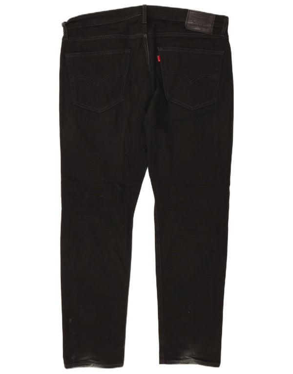 Levi's Mens 512 Slim Tapered Jeans W36 L32 Black Cotton
