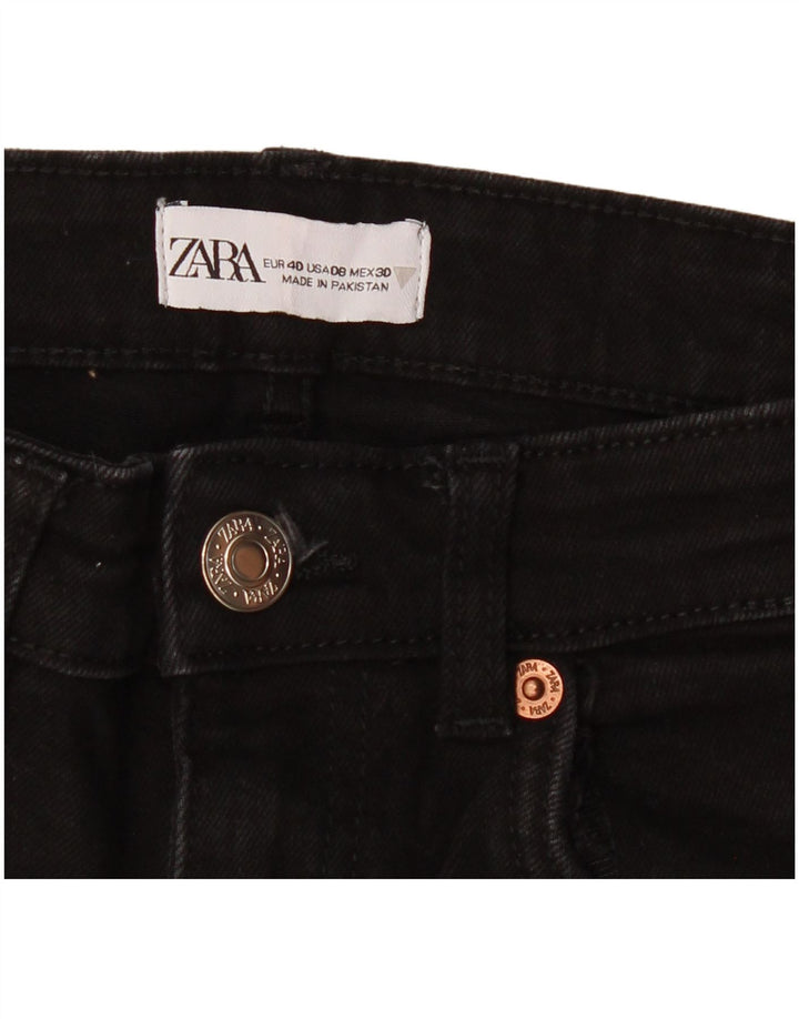 Женские джинсы Bootcut с высокой талией Zara EU 40 Medium W30 L26, черные