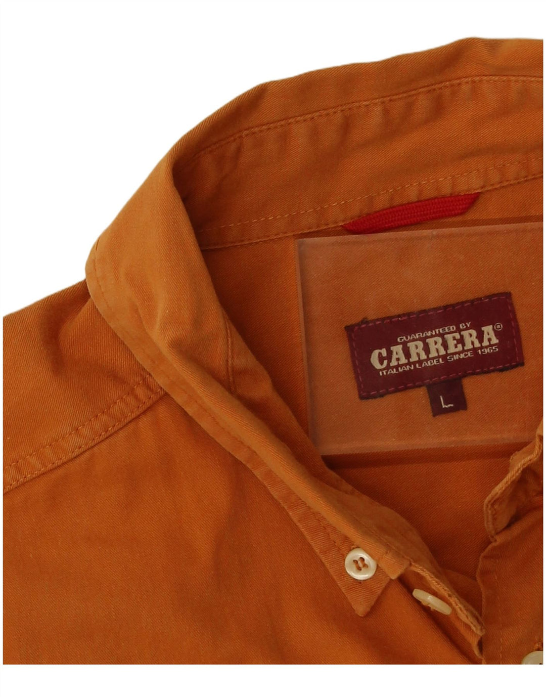 Мужская рубашка Carrera, большая оранжевая, хлопок
