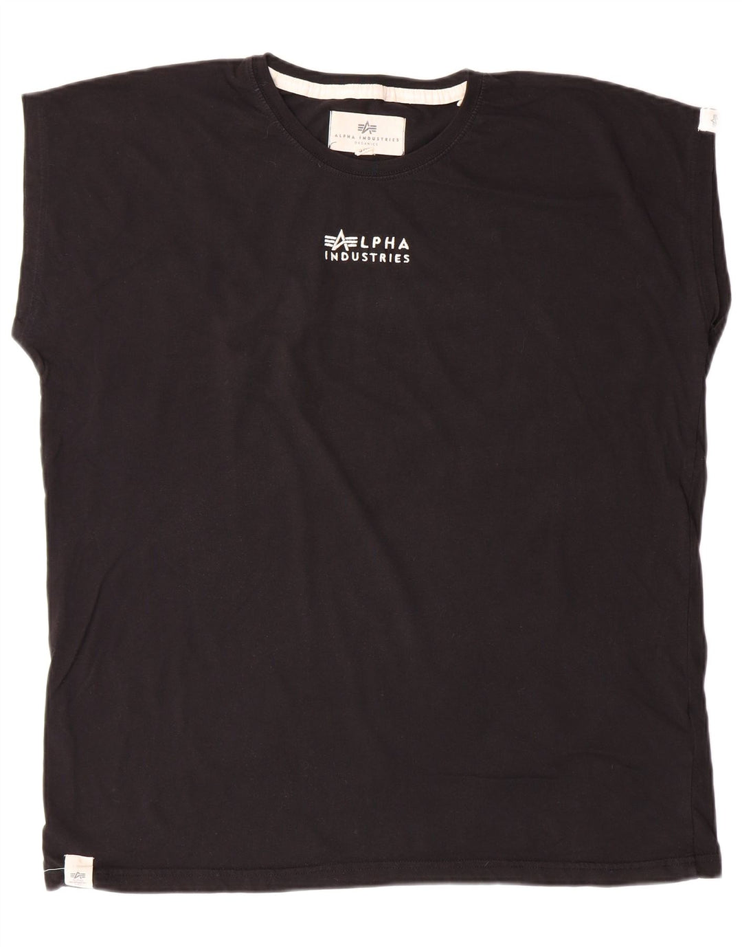 ALPHA INDUSTRIES Женский жилет с рисунком UK 22 3XL, черный хлопок