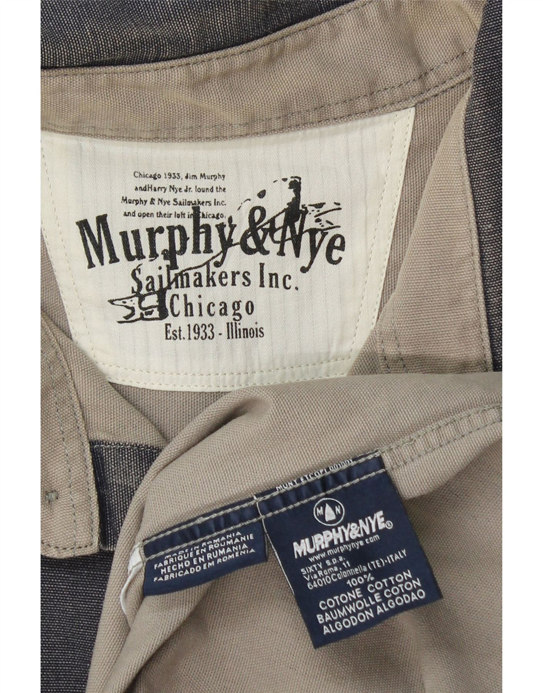 Мужская рубашка MURPHY & NYE 2XL Серый хлопок