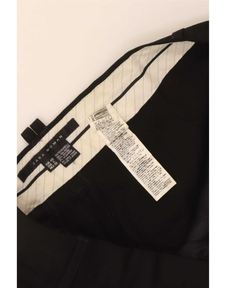 Женские прямые брюки чинос Zara EU 40 Medium W30 L34, черный полиэстер