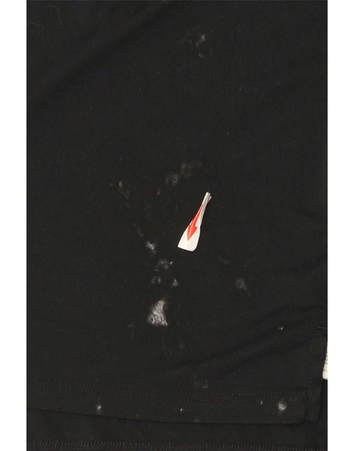 Мужская футболка Nike Dri Fit Top XL, черная полиэстер в тонкую полоску