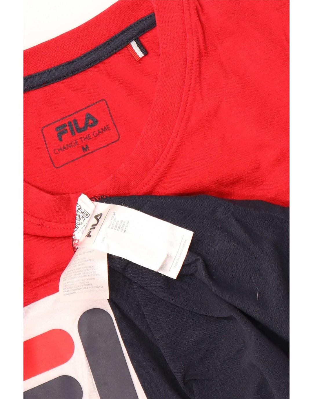 Fila Мужская футболка с рисунком Топ среднего размера, разноцветный хлопок с цветными блоками