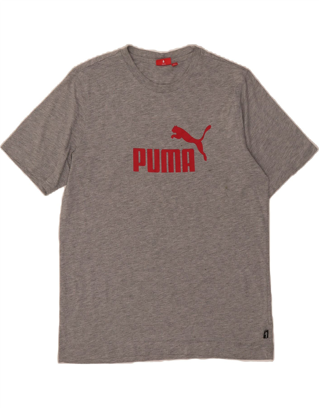 PUMA Mens Graphic T-Shirt Top Medium Grey Vintage Puma and Second-Hand Puma from Messina Hembry 