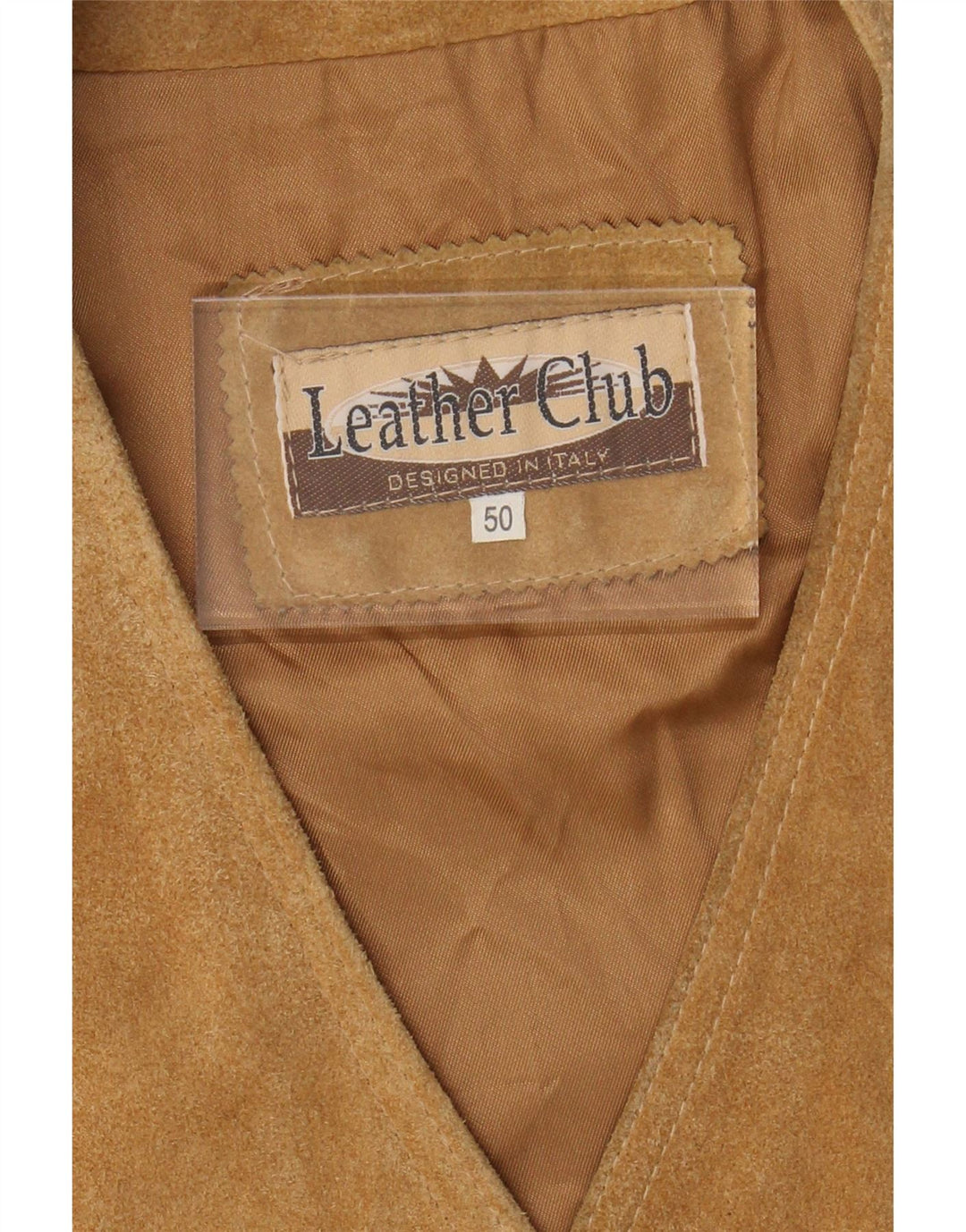 Мужской замшевый жилет VINTAGE IT 50 Medium Beige Leather