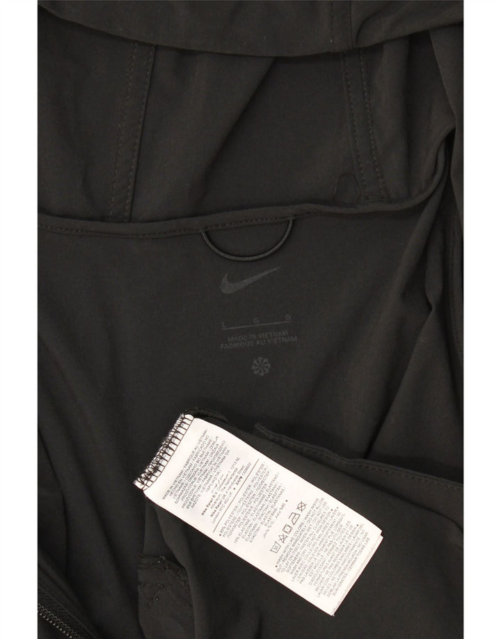 Мужская спортивная куртка с капюшоном и графикой Nike, большая черная полиэстеровая куртка