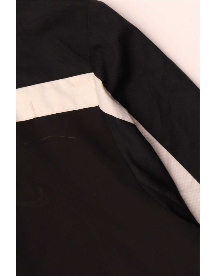 Мужской топ Nike Dri Fit с графическим рисунком и длинным рукавом, большой черный полиэстер с цветными блоками