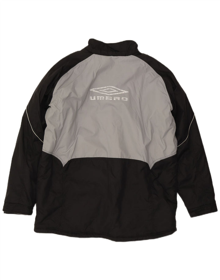 Мужская ветровка Umbro UK 42 XL, серый нейлон с цветными блоками