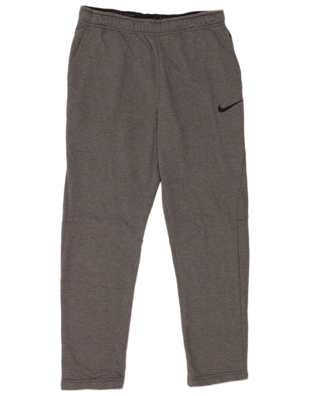 Женские спортивные брюки Nike Dri Fit UK 14, полиэстер среднего серого цвета