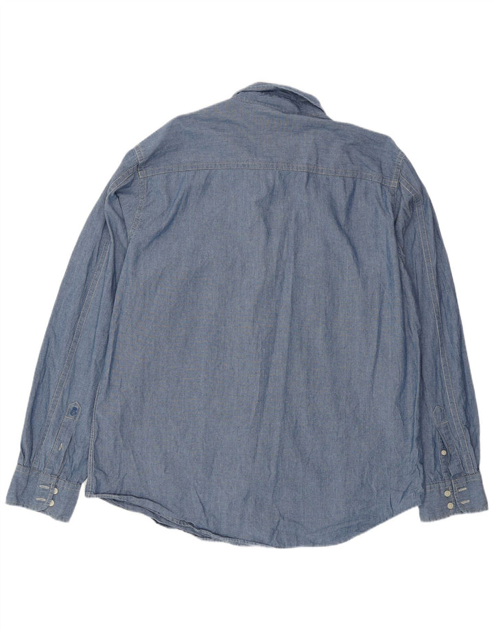 Boden Мужская рубашка XL, синяя хлопок
