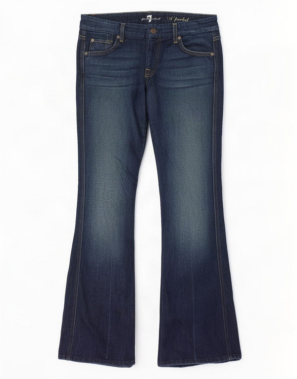 Женские джинсы Bootcut 7 For All Mankind W30 L32 Темно-синие, хлопок