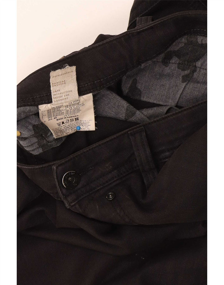 Мужские узкие джинсы Diesel W34 L34, черный хлопок