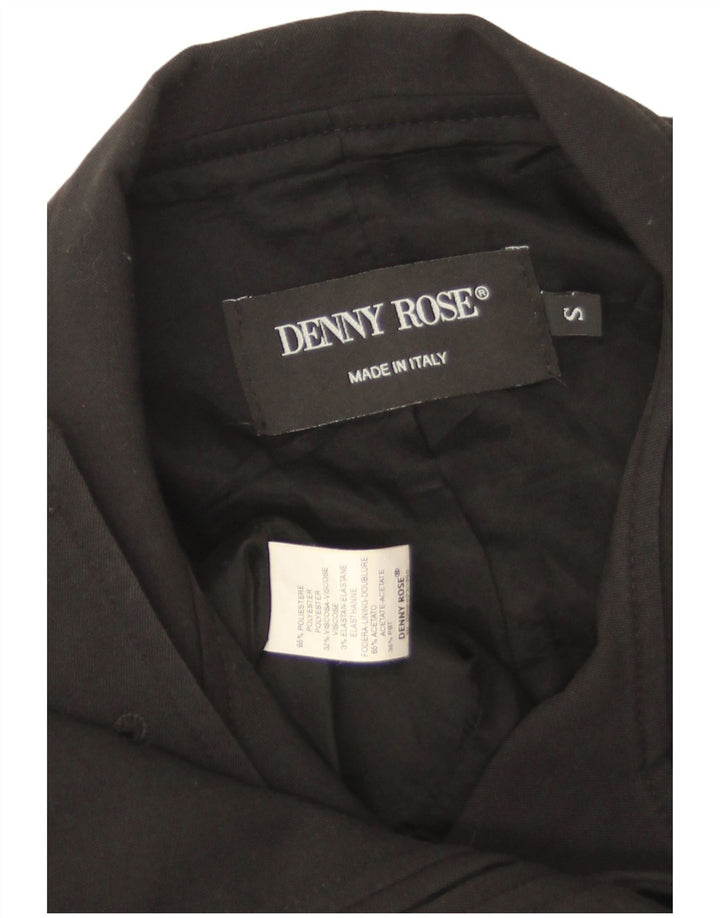 Женский укороченный пиджак с короткими рукавами Denny Rose UK 10, маленький черный