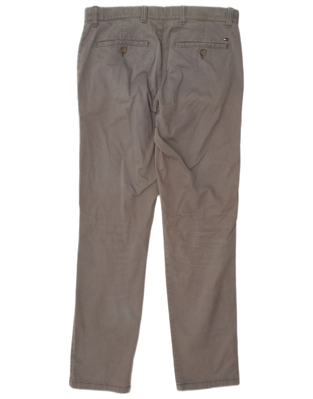 TOMMY HILFIGER Мужские брюки-чиносы Etroite Slim Fit W31 L32 Серые хлопковые