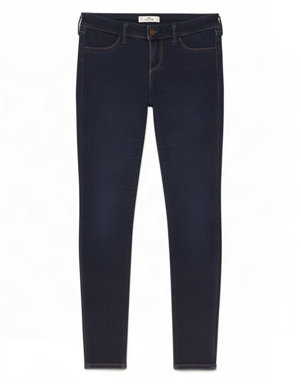 Женские джинсы скинни Hollister US 3 XS W26 L29 Темно-синий хлопок