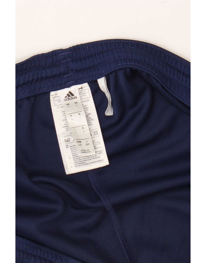Мужские спортивные шорты Adidas Climalite, большие темно-синие, полиэстер