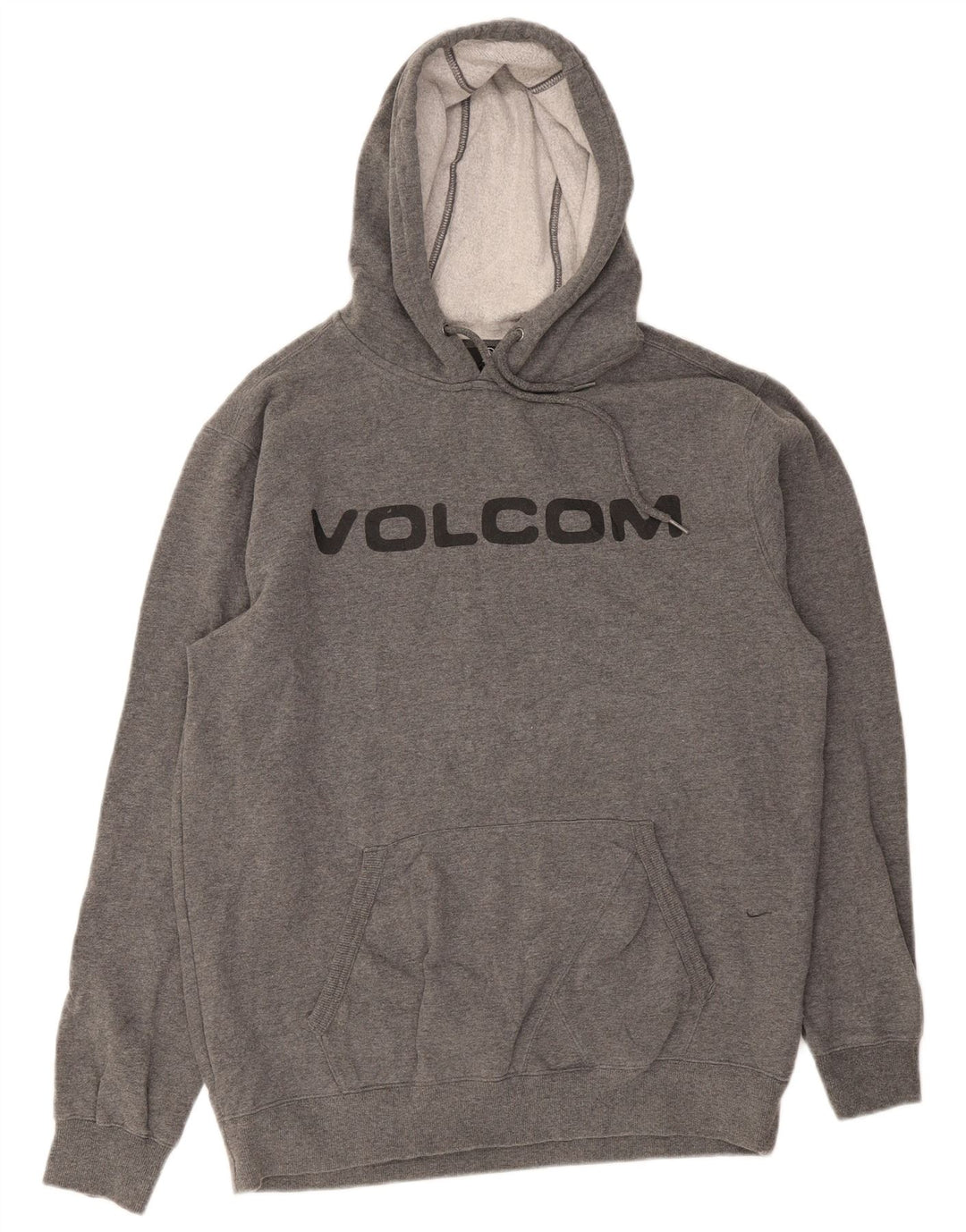 Мужской джемпер с капюшоном Volcom, большой серый, хлопковый