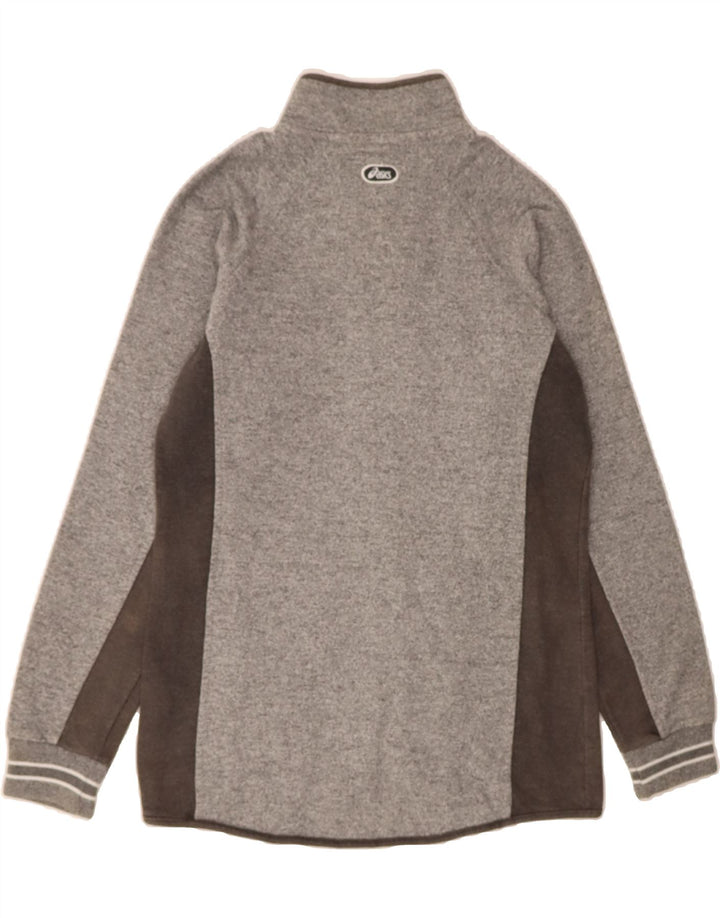 ASICS Mens Tracksuit Top Jacket Small Grey Colourblock Cotton Vintage Asics and Second-Hand Asics from Messina Hembry 