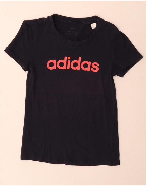 Женская футболка с рисунком Adidas Top UK 6 XS Темно-синий