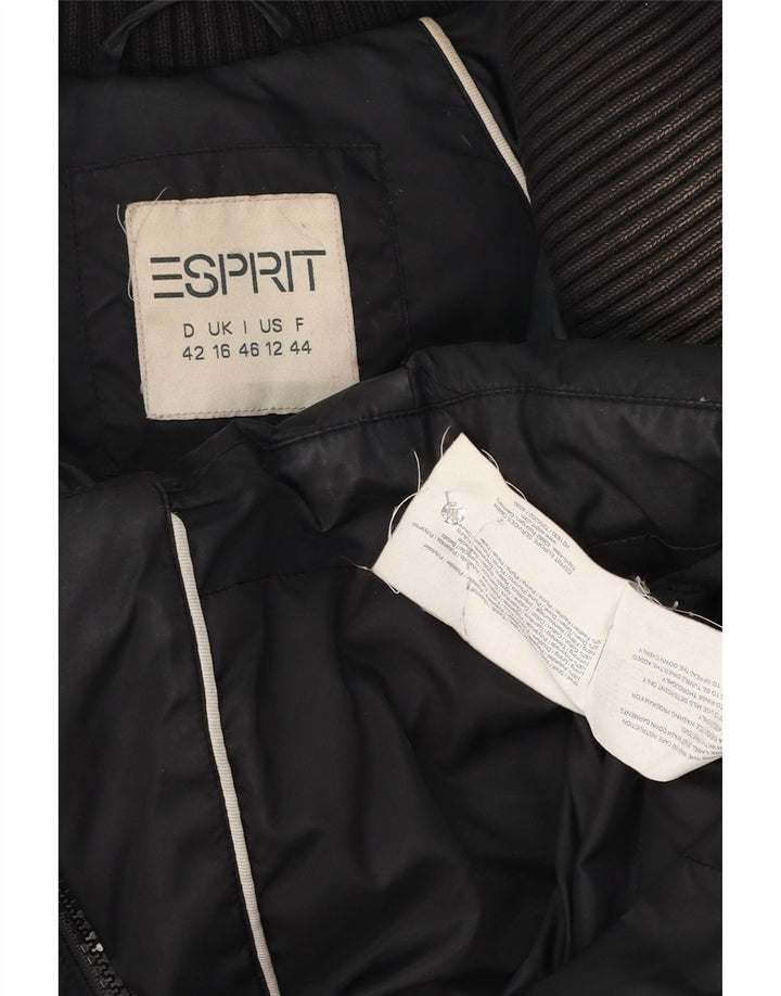 Женская стеганая куртка Esprit UK 16, большая черная, полиэстер