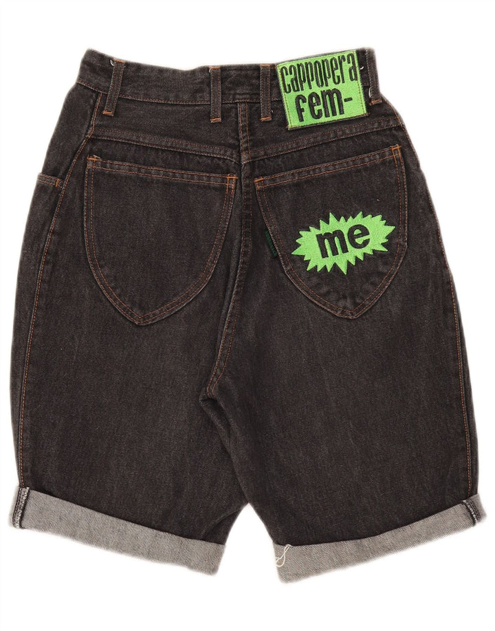 CAPPOPERA Женские джинсовые шорты с высокой посадкой W26, маленькие серые, хлопок