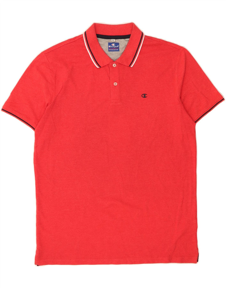 CHAMPION Mens Polo Shirt XL Red Cotton Vintage Champion and Second-Hand Champion from Messina Hembry 