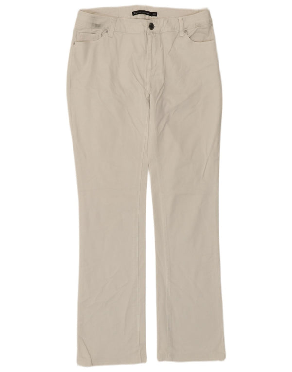 Женские прямые джинсы Zara EU 40 Medium W30 L30, белый хлопок