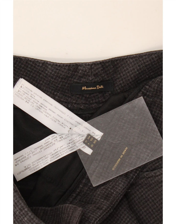 Женские повседневные брюки Massimo Dutti EU 38 Small W28 L27, черные с узором «гусиные лапки»