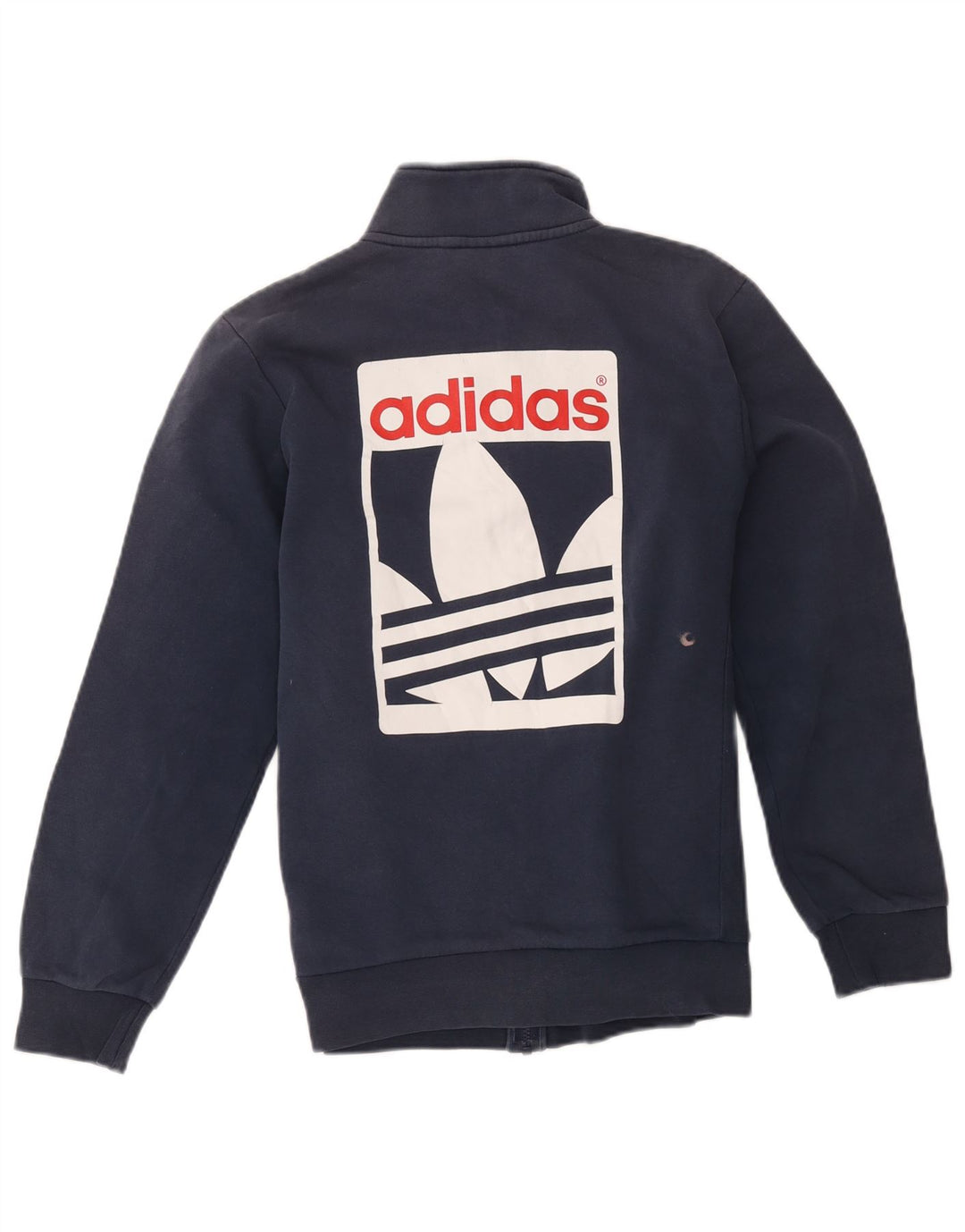 Мужской спортивный костюм Adidas с графическим рисунком, верхняя куртка, маленький темно-синий, хлопок
